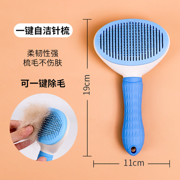 De-Shedding Pet Grooming Comb — Loose-Fur Remover for Cats & Dogs