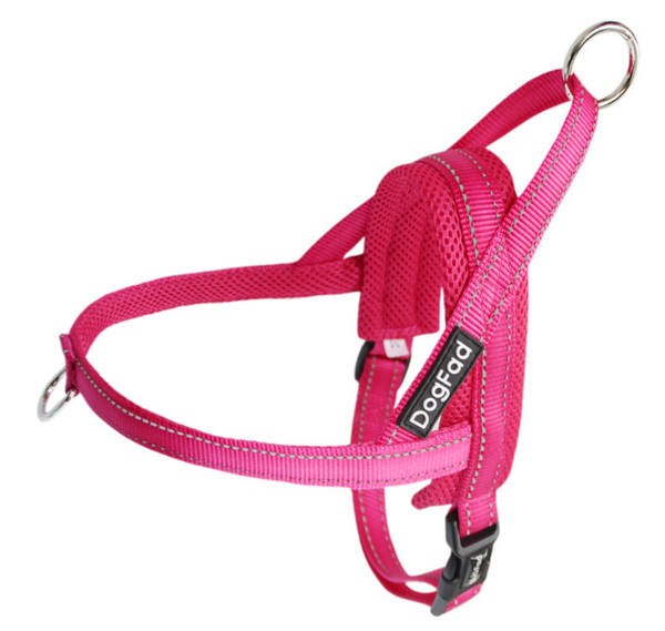 No-Pull Dog Chest Harness — Adjustable Nylon, XS to L