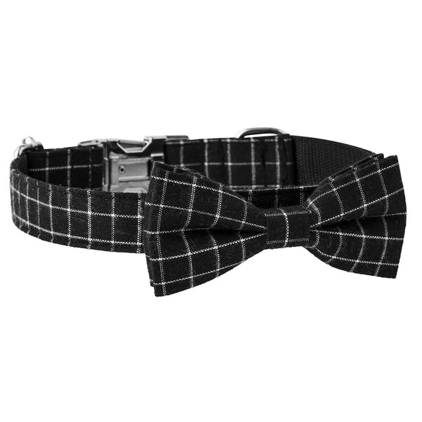 British Plaid Dog Collar — Tartan Nylon Collar with Alloy Buckle