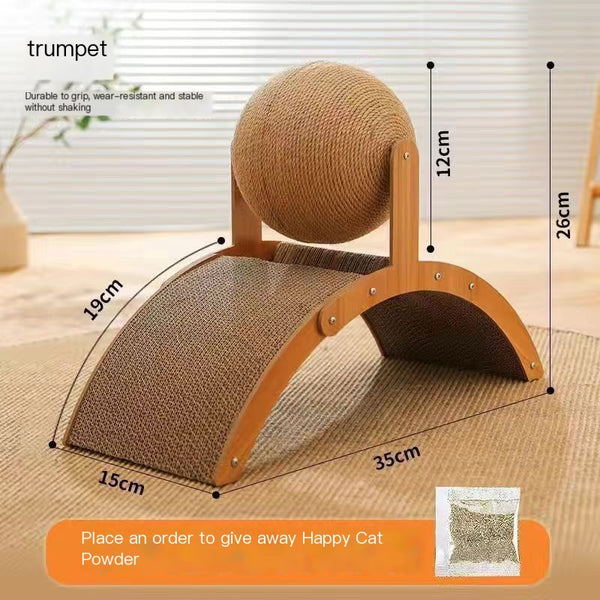 CatBall™ Ferris Wheel Scratching Post — Sisal, Cardboard & Wood