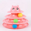 3-Tier Cat Spinning Ball Tower — Interactive Track Toy for Endless Play