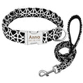Personalized Engraved Dog Collar — Custom Name, Durable Nylon, Metal Buckle
