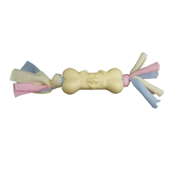 TPR & Cotton Dog Bone Chew Toy — Molar Relief, Teeth Cleaning
