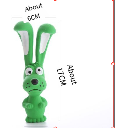 Squeaky Latex Bunny Dog Toy — Soft Chew Toy for Small & Medium Dogs