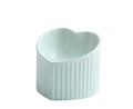 Slanted Ceramic Cat Bowl — Raised Angle for Easier Eating