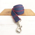 Personalized Blue Denim Dog Leash - Innovative Pet Gear