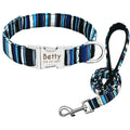 Personalized Engraved Dog Collar — Custom Name, Durable Nylon, Metal Buckle