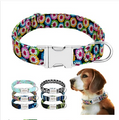 Personalized Engraved Dog Collar — Custom Name, Durable Nylon, Metal Buckle