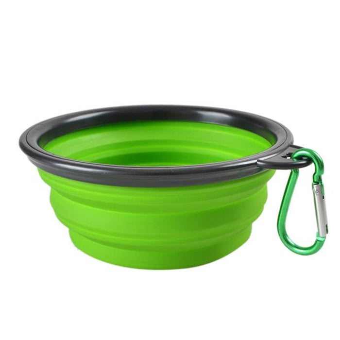 Foldable Silicone Pet Bowl — Portable Travel Bowl for Dogs & Cats