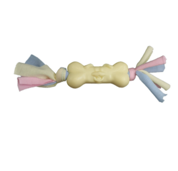 TPR & Cotton Dog Bone Chew Toy — Molar Relief, Teeth Cleaning