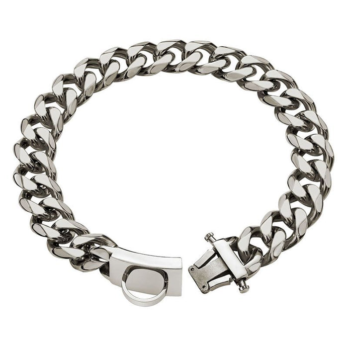 Titanium Steel Dog Collar & Leash Set — Durable, for Medium & Large Dogs