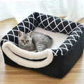 Space Capsule Pet Bed — Dual Use Villa for Cats & Dogs, Velvet + Sponge