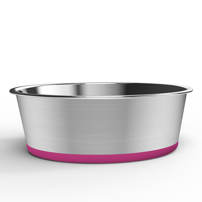 Non-Slip Stainless Steel Dog Bowl — Heavy-Duty, for Medium & Large Dogs