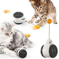 Cat Wobble Toy with Treat Dispenser — Self-Righting ABS Ball