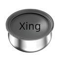 Stainless Steel Large Pet Water Bowl with Splash Guard