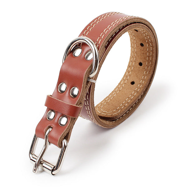 Leather Dog Collar — Premium Durable Collar for Walks & Training
