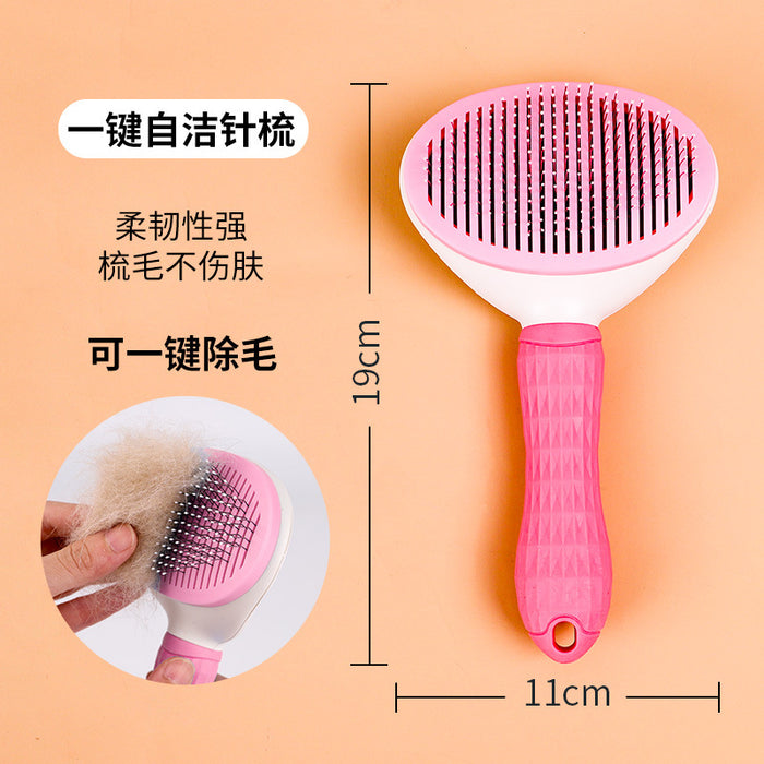 Pet Grooming Brush for Cats and Dogs with De-Shedding Features