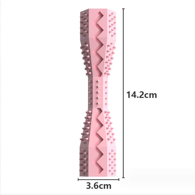 TPR Dog Toothbrush Chew Toy — Dental Cleaning Stick for Dogs