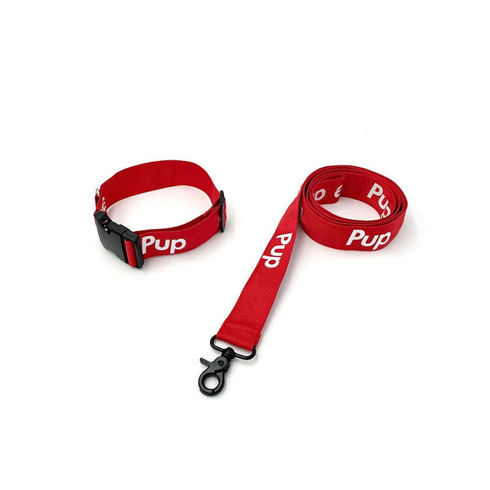 Red Dog Collar — Adjustable Soft Collar for Small & Medium Dogs