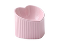 Slanted Ceramic Cat Bowl — Raised Angle for Easier Eating