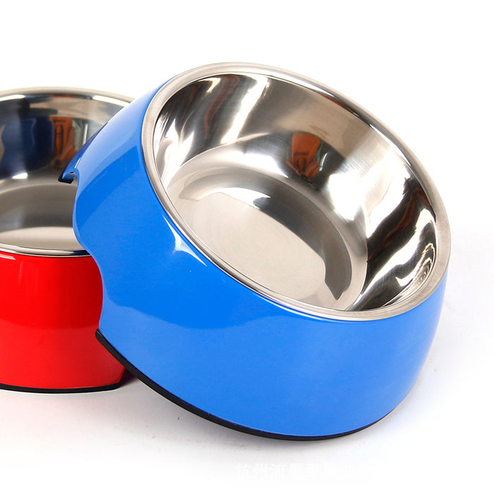 Non-Slip Stainless Steel Pet Bowl — Dual-Use Food & Water Bowl in Three Sizes