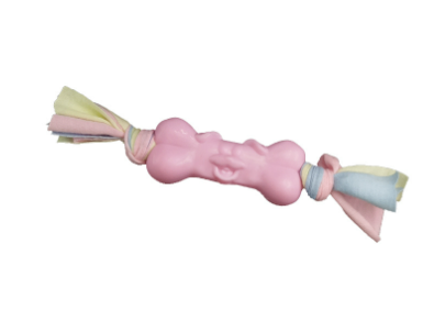TPR & Cotton Dog Bone Chew Toy — Molar Relief, Teeth Cleaning