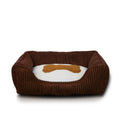 Washable Square Pet Bed — Warm Winter Nest for Dogs & Cats