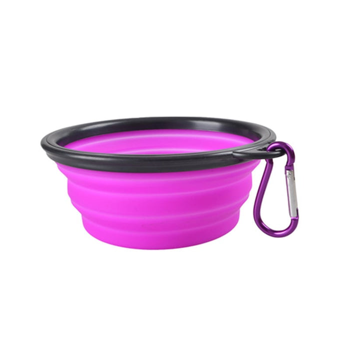 Foldable Silicone Pet Bowl — Portable Travel Bowl for Dogs & Cats