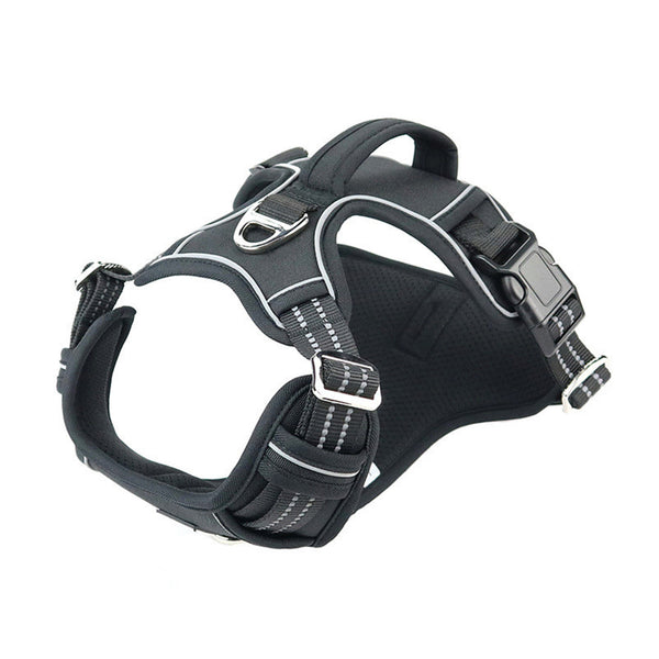 Waterproof Dog Harness with Handle — No-Pull Oxford-Cloth Harness for Active Dogs