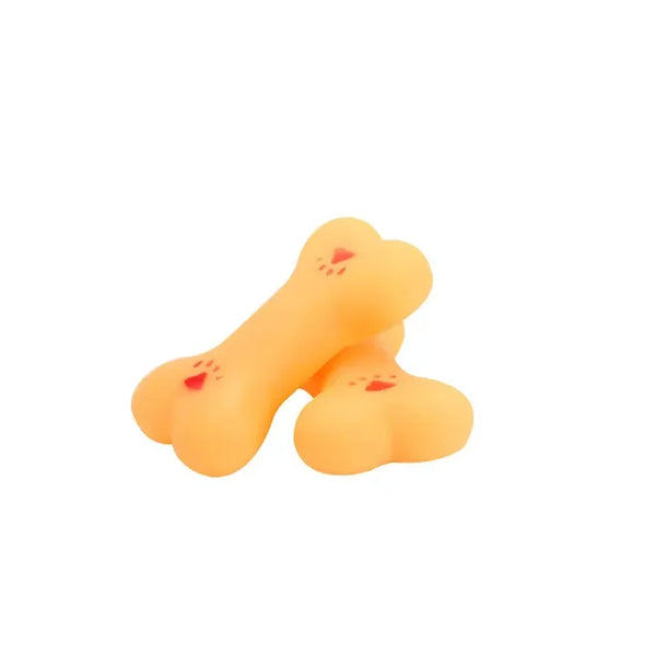 Squeaky Bone Dog Toy — Training & Teeth-Cleaning Chew for Dogs