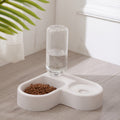 Double Pet Bowl — Dual Compartment, Non-Wet Mouth Design for Cats & Dogs