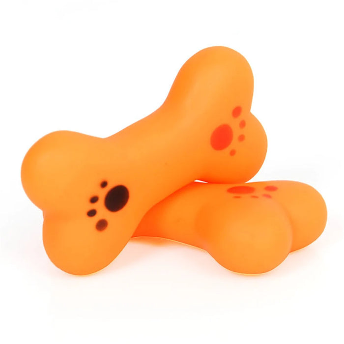 Bone Enamel Soundmaking Dog Toy for Training and Cleaning