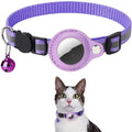 Reflective Cat & Dog Collar with Bell and AirTag Holder